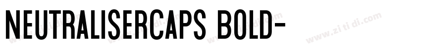 NeutraliserCaps Bold字体转换